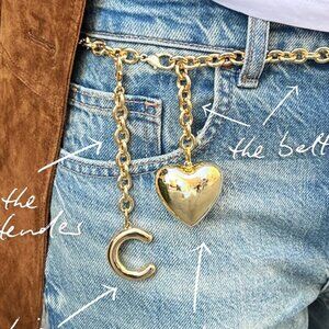 Roxanne Assoulin The Cable Chain Belt Extender with Puffy Heart